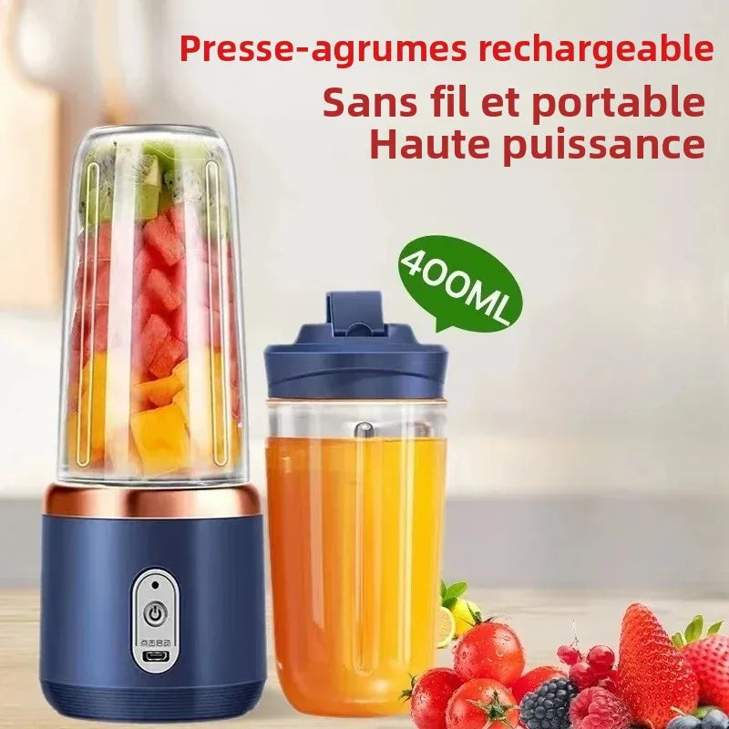 Tragbarer USB Mixer – 400ml Elektrischer Reise-Smoothie-Becher