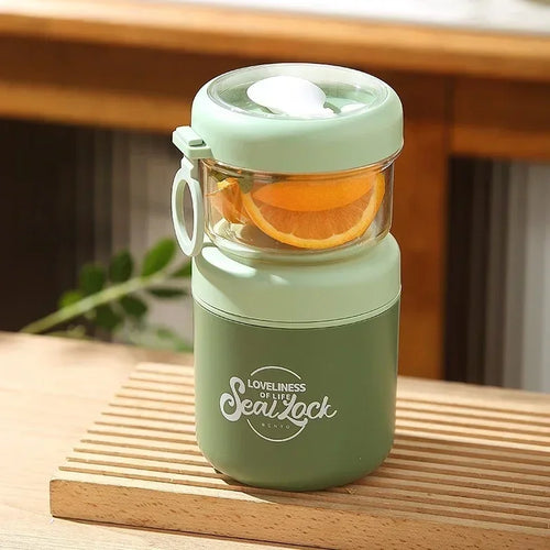Tragbarer Suppenbecher aus Edelstahl – für Frühstück, Hafermilch oder Obstsalat
