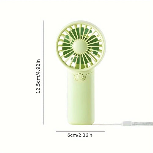 Leichter Handventilator – batteriebetriebener, tragbarer Mini-Ventilator für das Büro