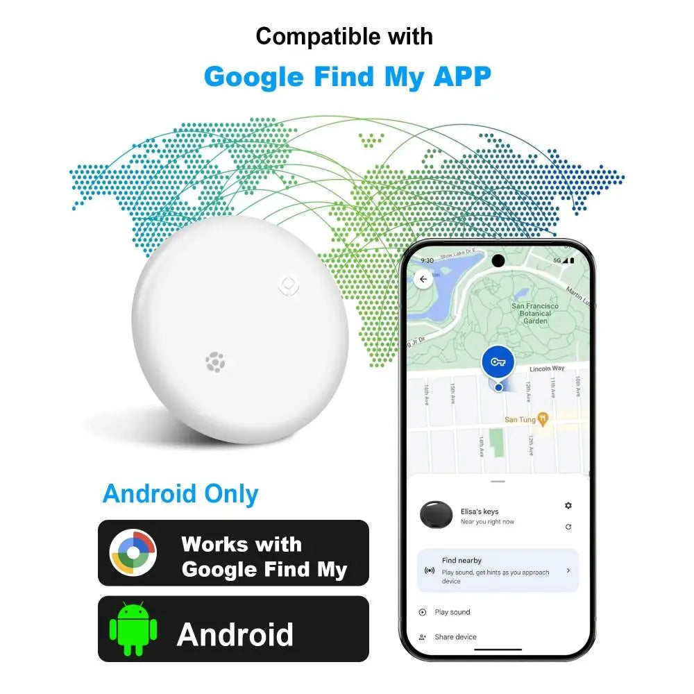 Anti-Verlust Katzenhalsband für Smart Tag GPS-Tracker Schutzhülle mit Glocke Katzenhalskette, Bluetooth-Tracker-Tag für Android