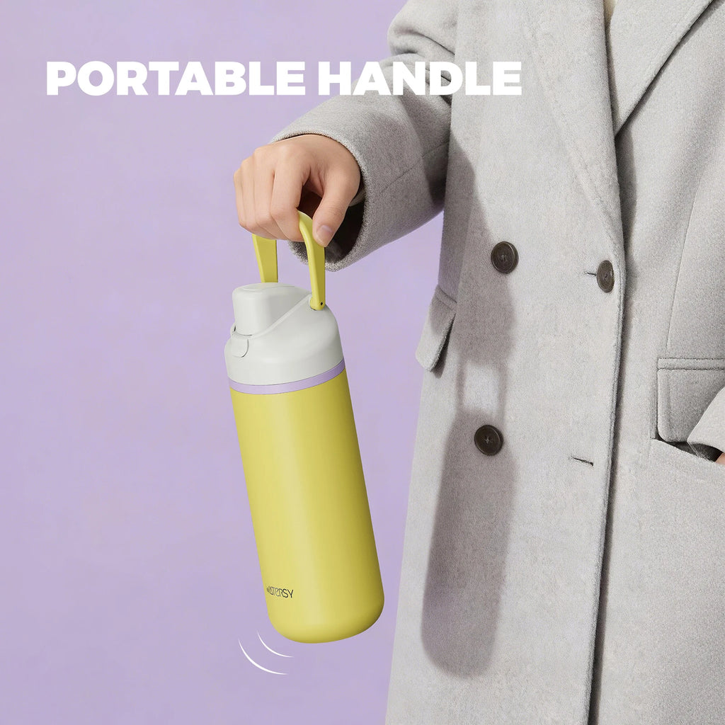 WATERSY 600/720ml doppelwandige Thermoflasche aus Edelstahl