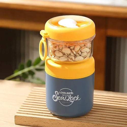 Tragbarer Suppenbecher aus Edelstahl – für Frühstück, Hafermilch oder Obstsalat