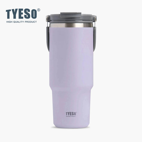 Tyeso 900ML Reisebecher Edelstahl Kaffeebecher Kalt-Heiss Doppelwandiger Isolierbecher Thermobecher Vakuum-Wasserflasche Auto-Thermobecher