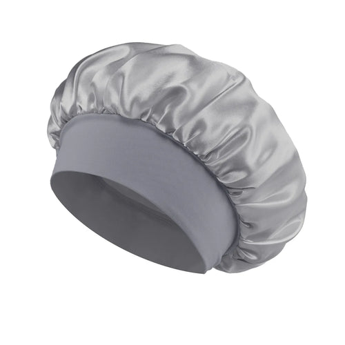 Grosse Satin-Haarhaube mit weichem Seidensatin-Futter für den Hausgebrauch