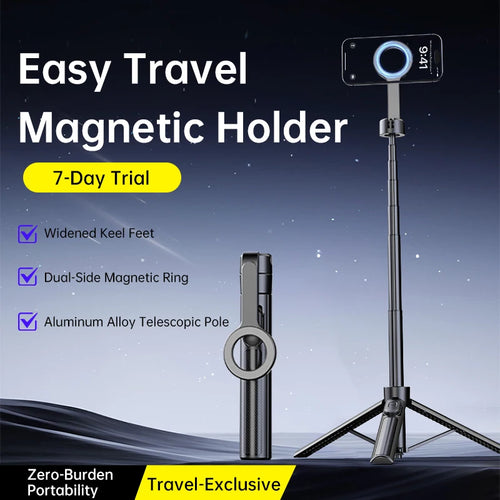 T18 Magnetic Phone Tripod Wireless Phone Grip Selfie Stick Desktop