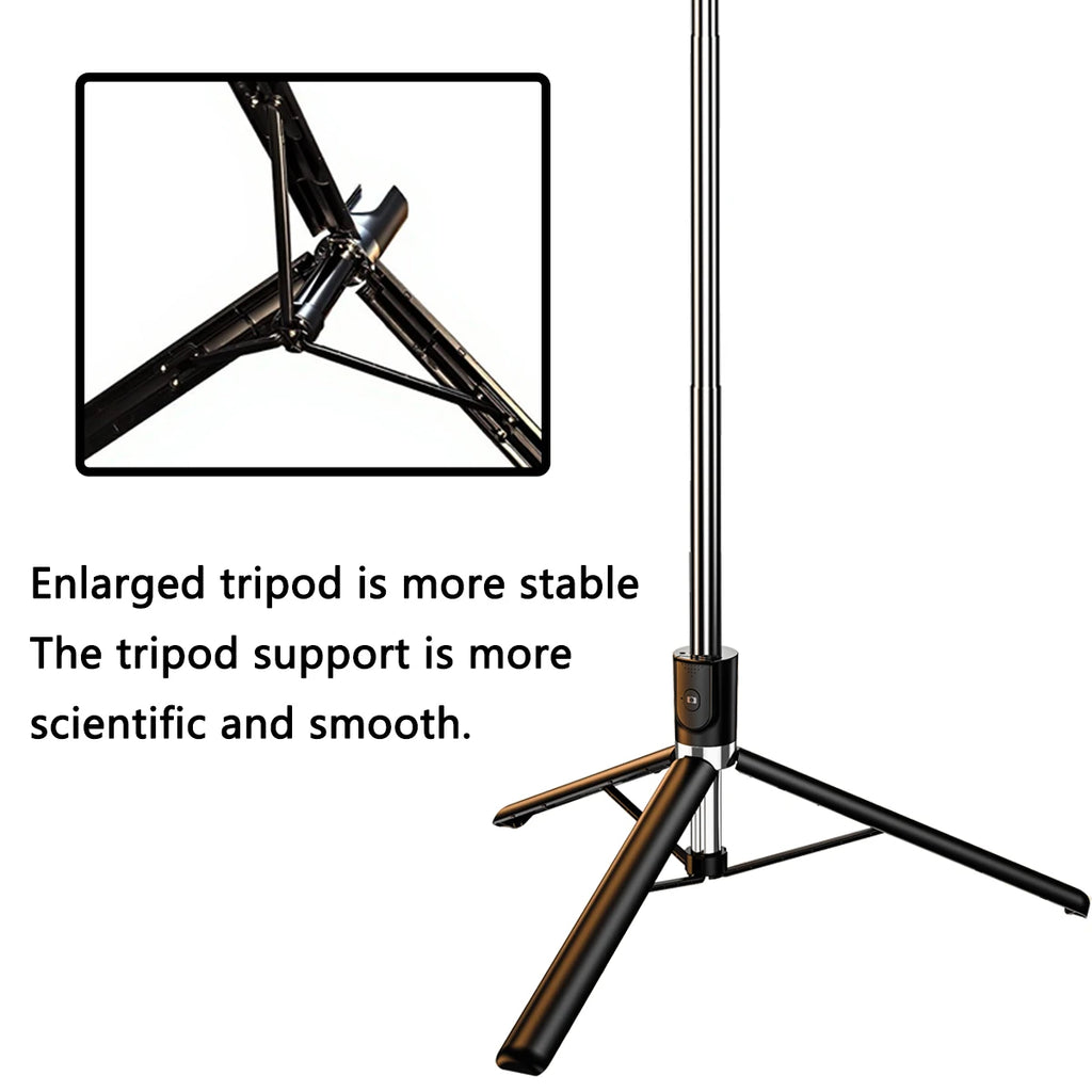 Tragbarer, ausziehbarer Bluetooth-Selfie-Stick für Live-Streaming