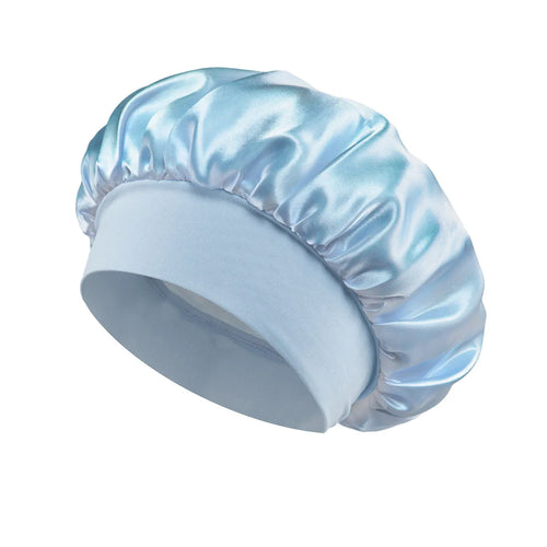 Grosse Satin-Haarhaube mit weichem Seidensatin-Futter für den Hausgebrauch