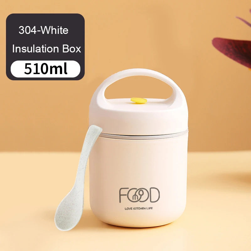 Isolierte Lunchbox aus Edelstahl mit Vakuumisolierung und Lunchtasche