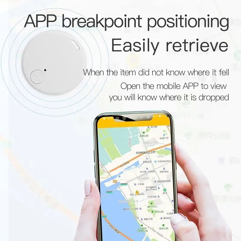 Kompakter, stylischer Bluetooth 5.0 GPS-Tracker für Hunde und Katzen (Anti-Verlust-Funktion)