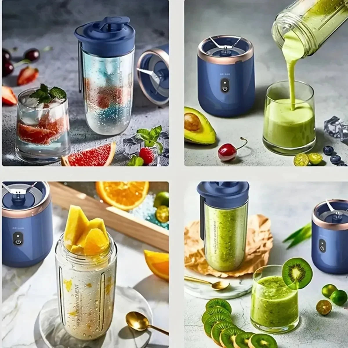 Tragbarer USB Mixer – 400ml Elektrischer Reise-Smoothie-Becher