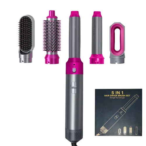 5‑in‑1 Hair Dryer & Hot Air Brush – Glätten, Volumen, Locken & schnelles Trocknen