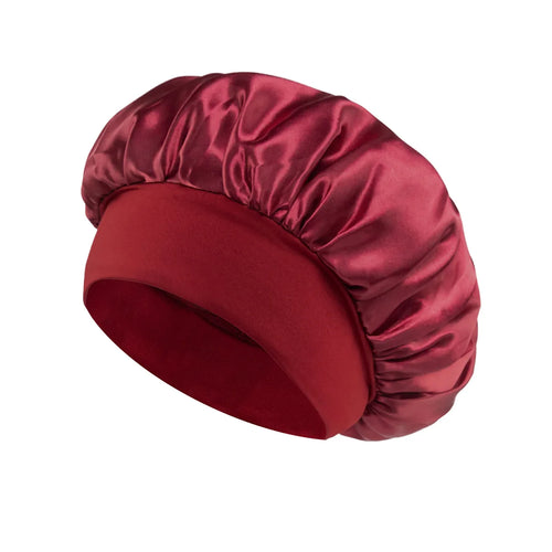Grosse Satin-Haarhaube mit weichem Seidensatin-Futter für den Hausgebrauch