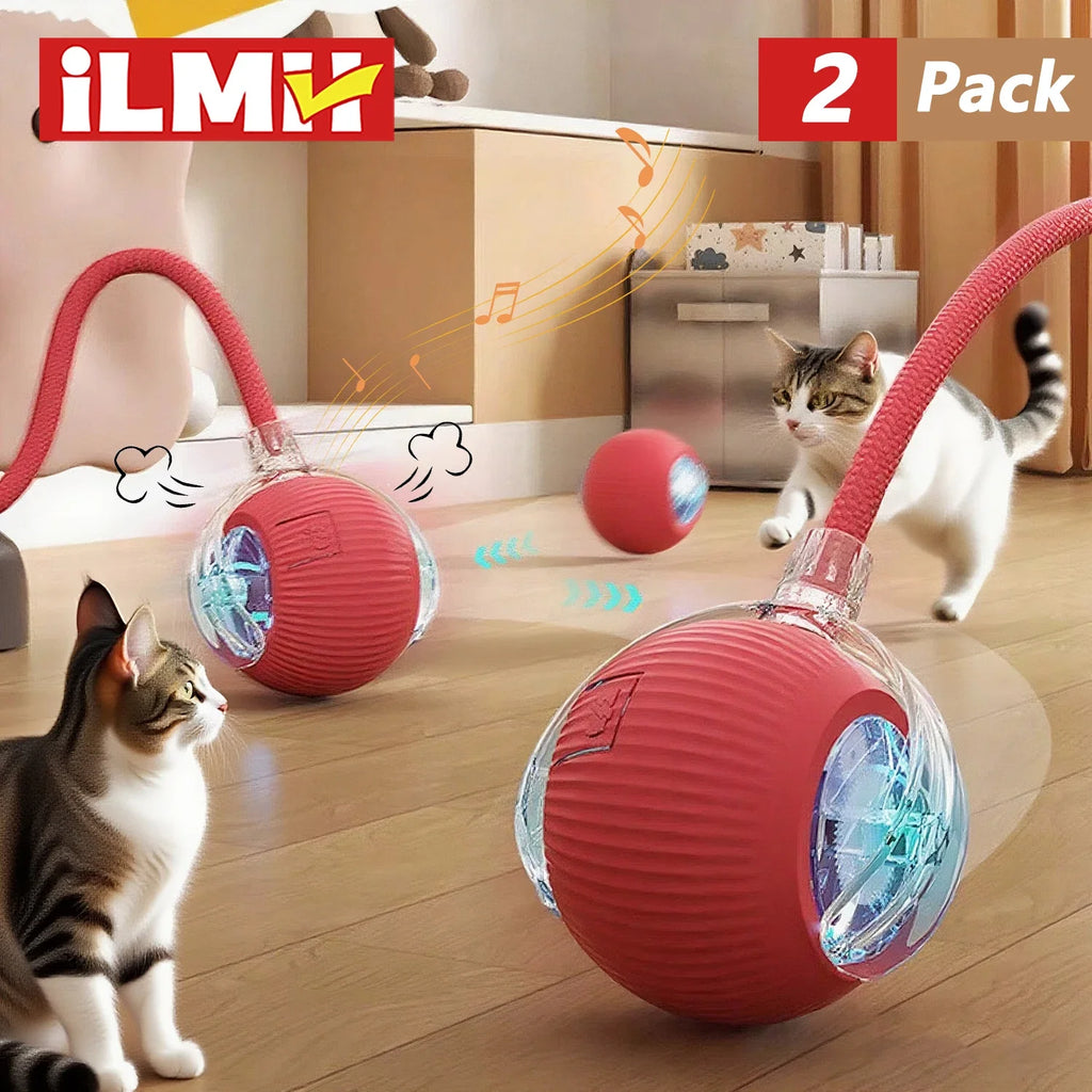Interaktives Ballspielzeug für Hunde und Katzen – automatisch rollender Ball
