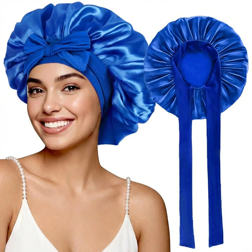 Bequeme, atmungsaktive und weiche Schlafhaube aus Satin für Damen