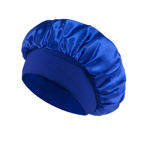 Grosse Satin-Haarhaube mit weichem Seidensatin-Futter für den Hausgebrauch
