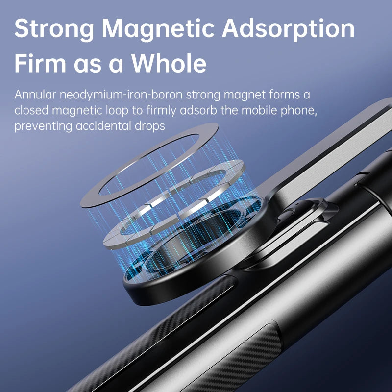 T18 Magnetic Phone Tripod Wireless Phone Grip Selfie Stick Desktop