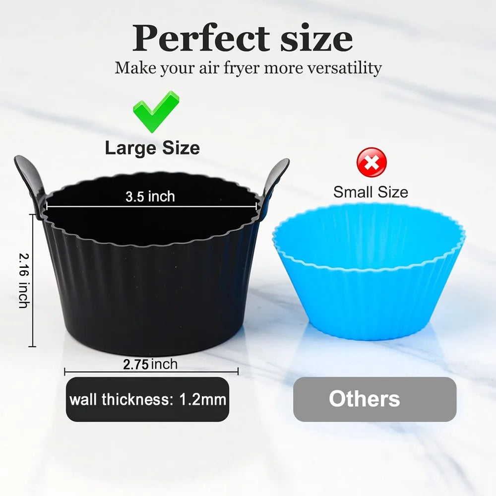 Silicone Baking Cups – Eier‑Poacher & Muffinformen für Air Fryer