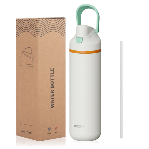 WATERSY 600/720ml doppelwandige Thermoflasche aus Edelstahl