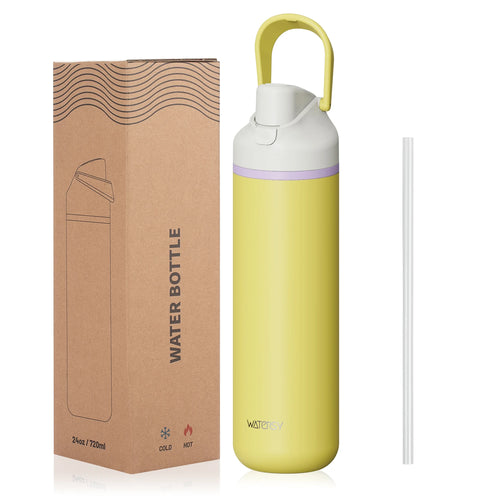 WATERSY 600/720ml doppelwandige Thermoflasche aus Edelstahl