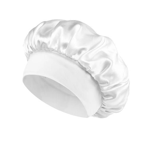 Grosse Satin-Haarhaube mit weichem Seidensatin-Futter für den Hausgebrauch