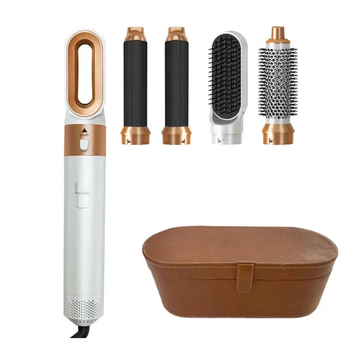 5‑in‑1 Hair Dryer & Hot Air Brush – Glätten, Volumen, Locken & schnelles Trocknen