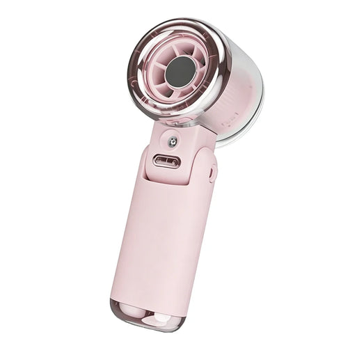 Mini Small Fan Water Mist Spray Fan 3600mAh 5 Speeds Portable Handheld