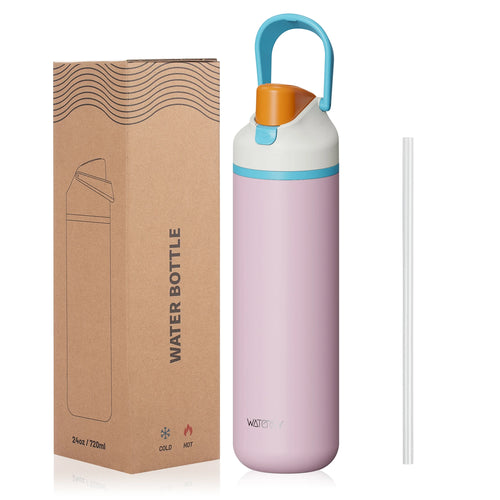 WATERSY 600/720ml doppelwandige Thermoflasche aus Edelstahl