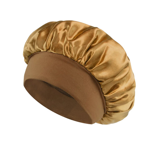 Grosse Satin-Haarhaube mit weichem Seidensatin-Futter für den Hausgebrauch
