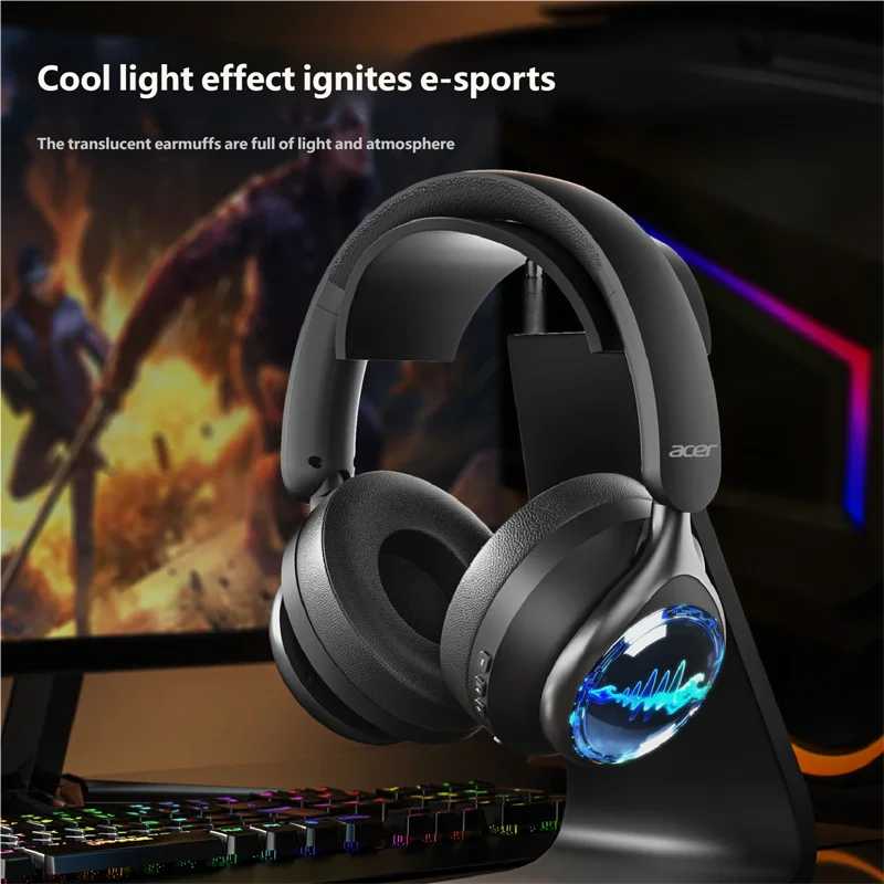 Acer OHR712 Kabellose Bluetooth 6.0 Kopfhörer – Faltbar, Over-Ear