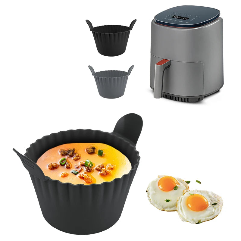 Silicone Baking Cups – Eier‑Poacher & Muffinformen für Air Fryer