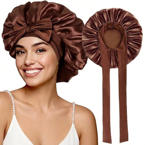 Bequeme, atmungsaktive und weiche Schlafhaube aus Satin für Damen