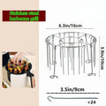 Air Fryer Grill Set – 304 Edelstahl Vertikalgrill mit 24 Spießen
