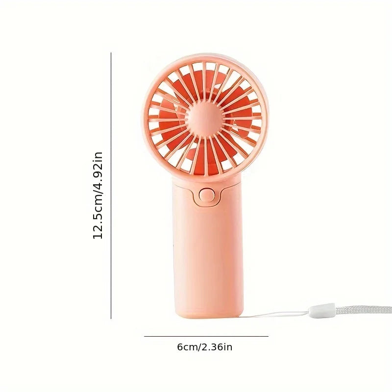 Leichter Handventilator – batteriebetriebener, tragbarer Mini-Ventilator für das Büro