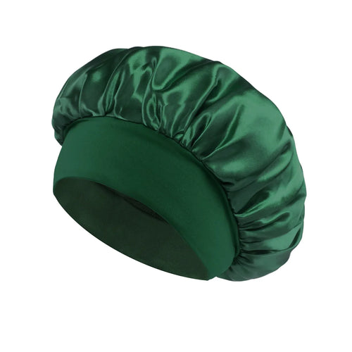 Grosse Satin-Haarhaube mit weichem Seidensatin-Futter für den Hausgebrauch