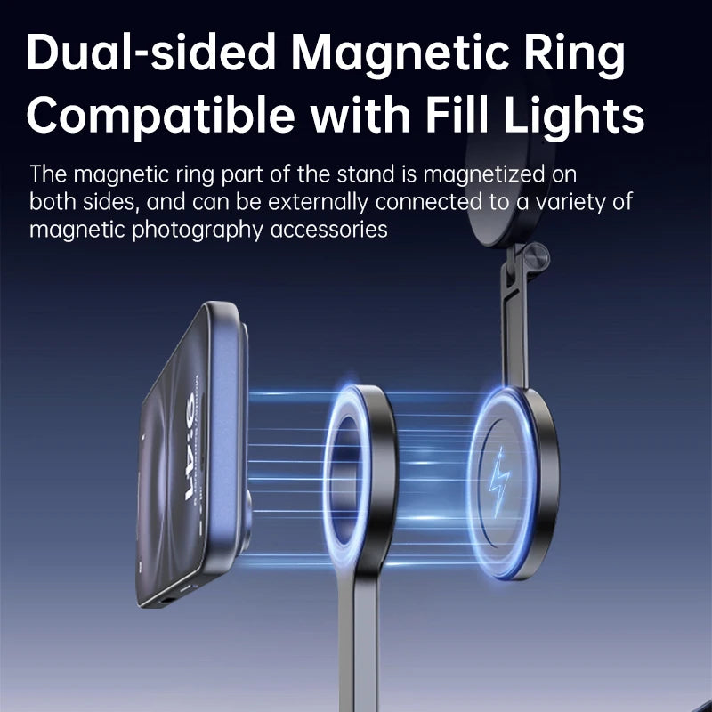 T18 Magnetic Phone Tripod Wireless Phone Grip Selfie Stick Desktop