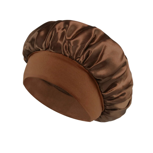 Grosse Satin-Haarhaube mit weichem Seidensatin-Futter für den Hausgebrauch
