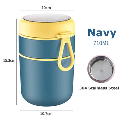 Isolier‑Speisebehälter (530 ml / 710 ml) – Edelstahl 316 – Thermobecher für Suppen, Mahlzeiten & unterwegs