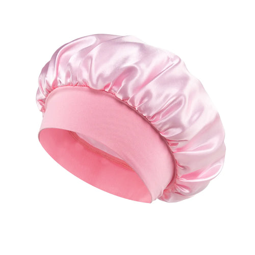 Grosse Satin-Haarhaube mit weichem Seidensatin-Futter für den Hausgebrauch