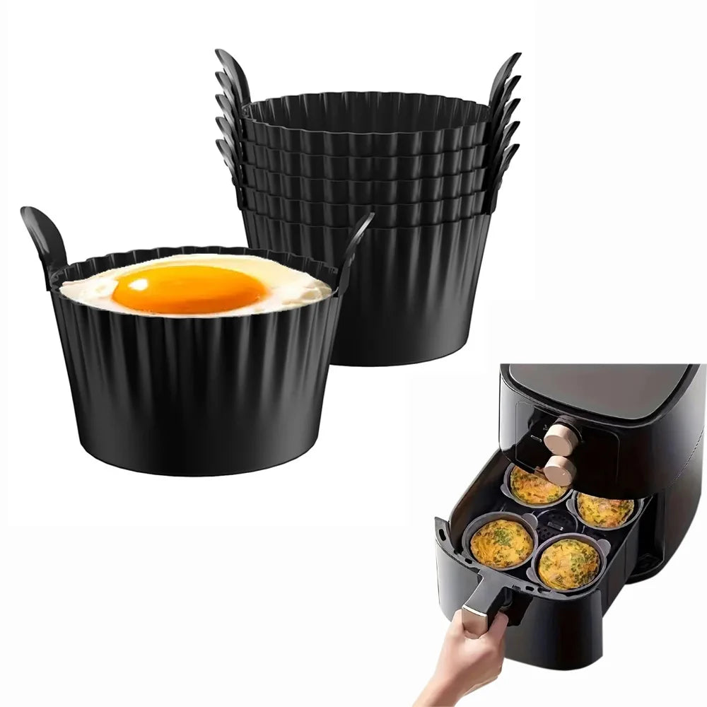 Silicone Baking Cups – Eier‑Poacher & Muffinformen für Air Fryer