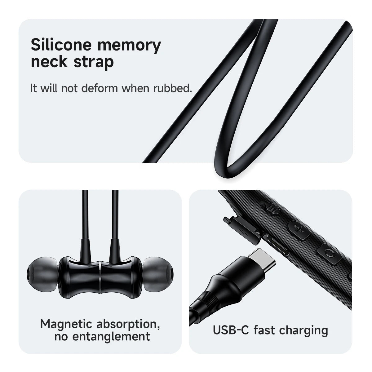HOCO Nackenband Bluetooth Kopfhörer – Stabiler Halt & 10‑MM Stereo‑Klang