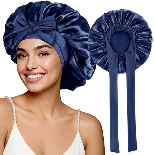 Bequeme, atmungsaktive und weiche Schlafhaube aus Satin für Damen