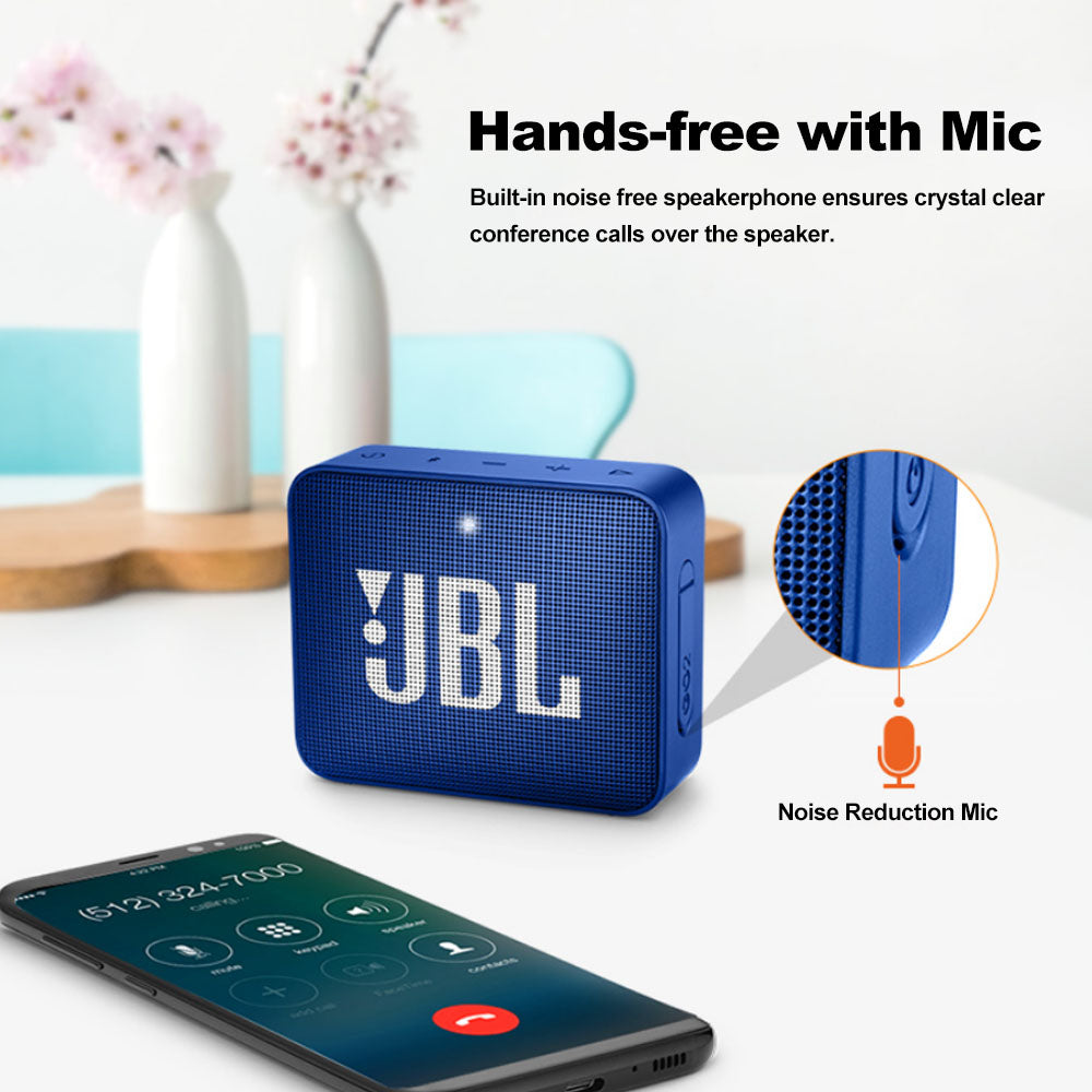 JBL GO 2 – kabelloser Bluetooth-Lautsprecher, wasserdicht nach IPX7, mit Mikrofon
