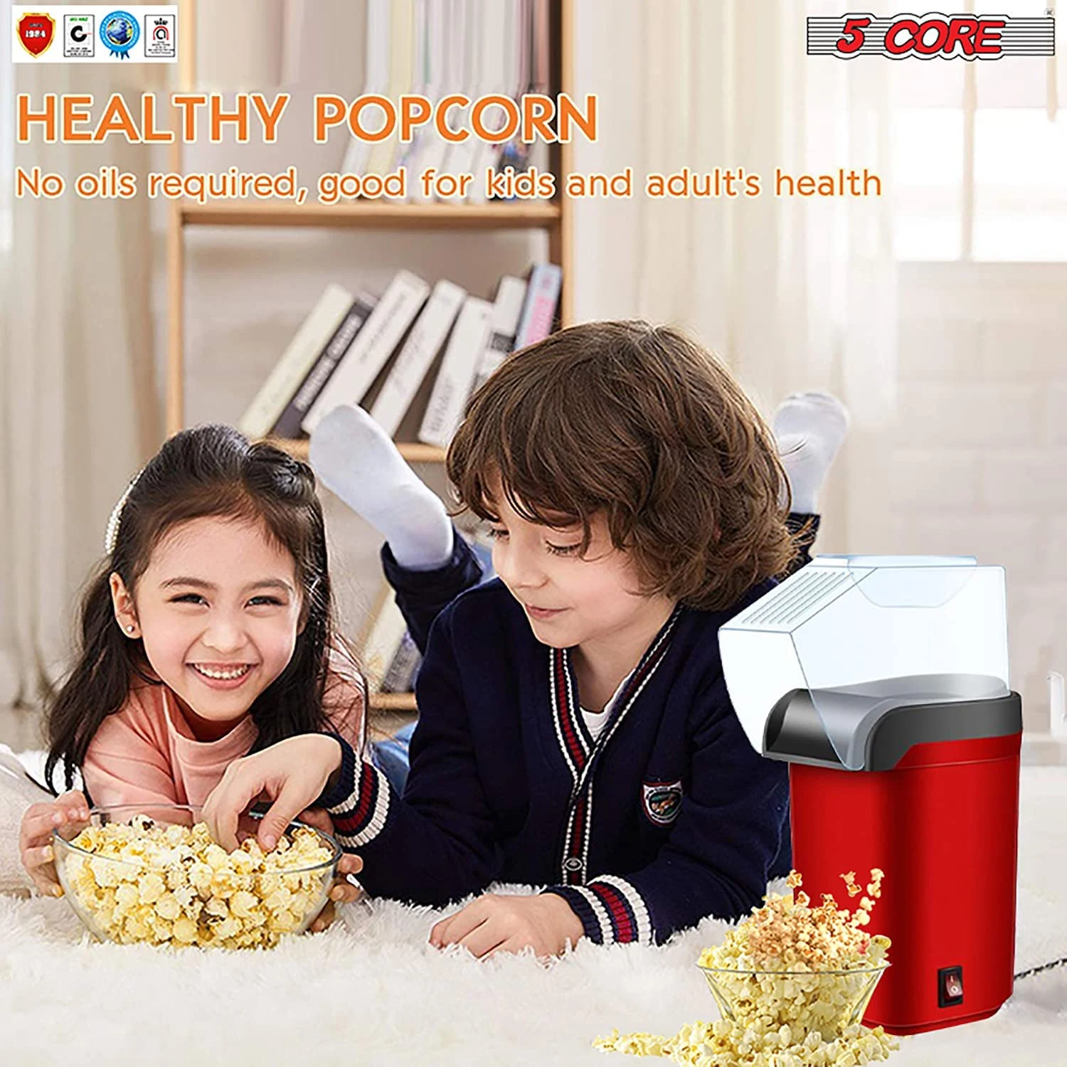 Mini Elektrischer Popcornmaker – Kompakte Heißluft‑Popcornmaschine für Zuhause