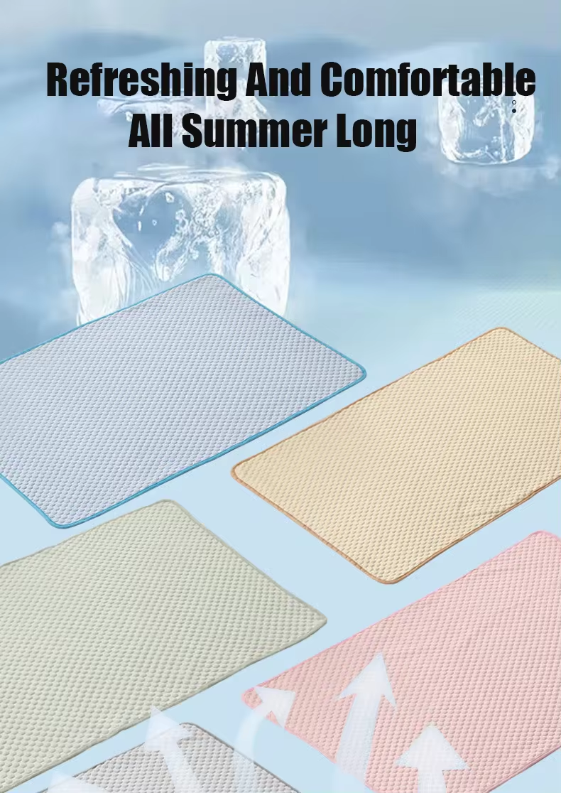 Kühlmatte für Haustiere – „Ice Silk“ – atmungsaktive Unterlage für Hunde und Katzen