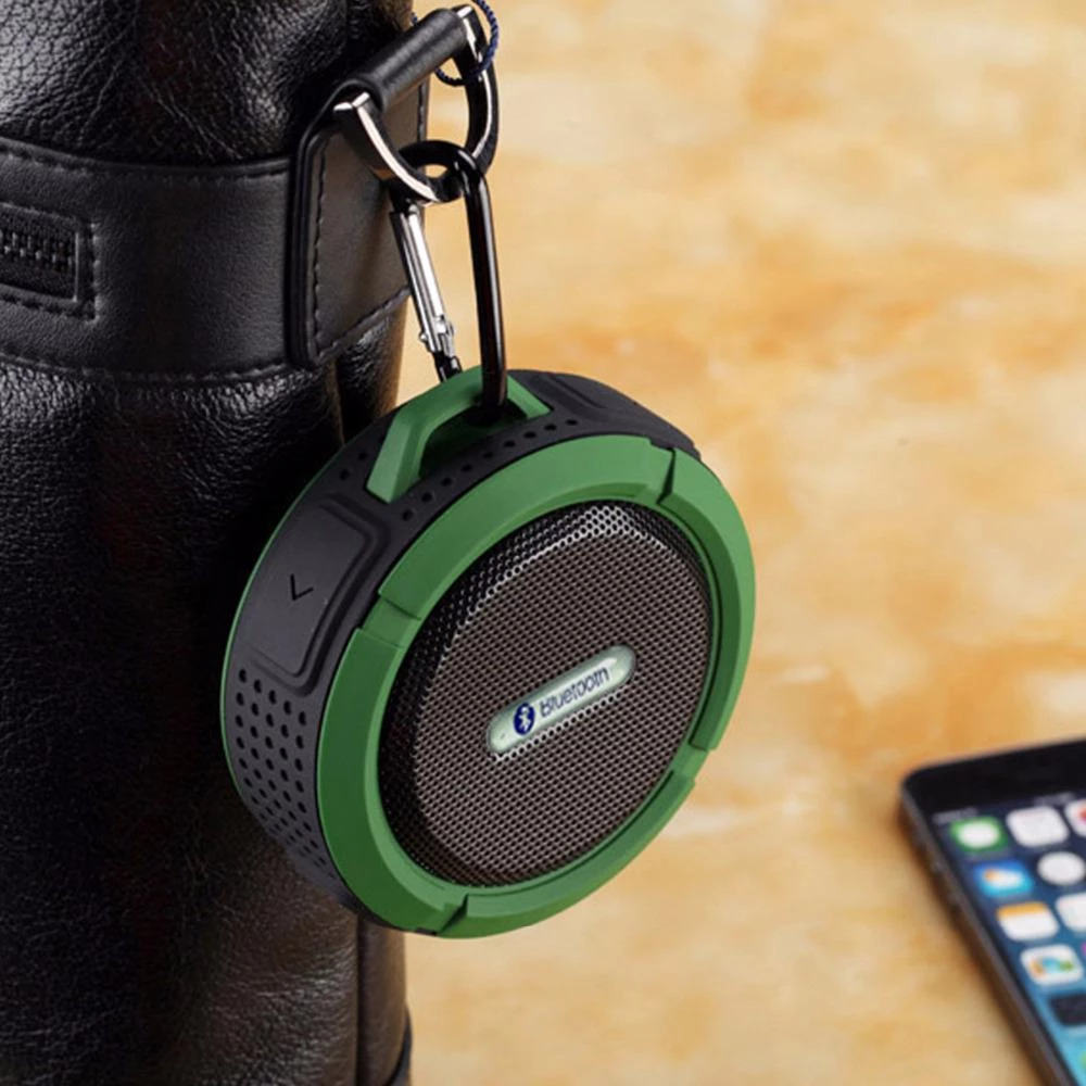 Kleiner, tragbarer, wasserdichter Bluetooth-Lautsprecher mit Saugnapf