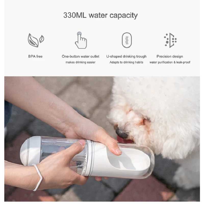 Wasserspender für Haustiere für unterwegs – Wasserflasche für Hunde und Katzen