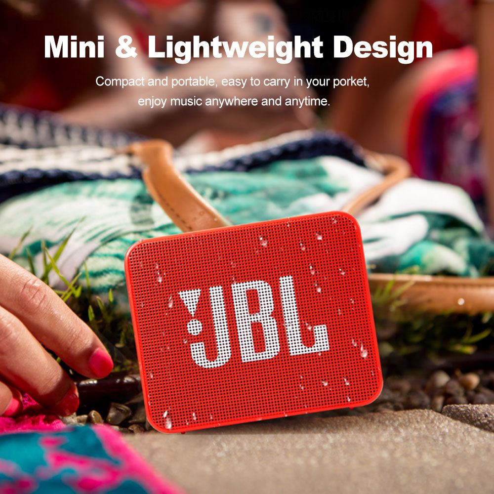 JBL GO 2 – kabelloser Bluetooth-Lautsprecher, wasserdicht nach IPX7, mit Mikrofon